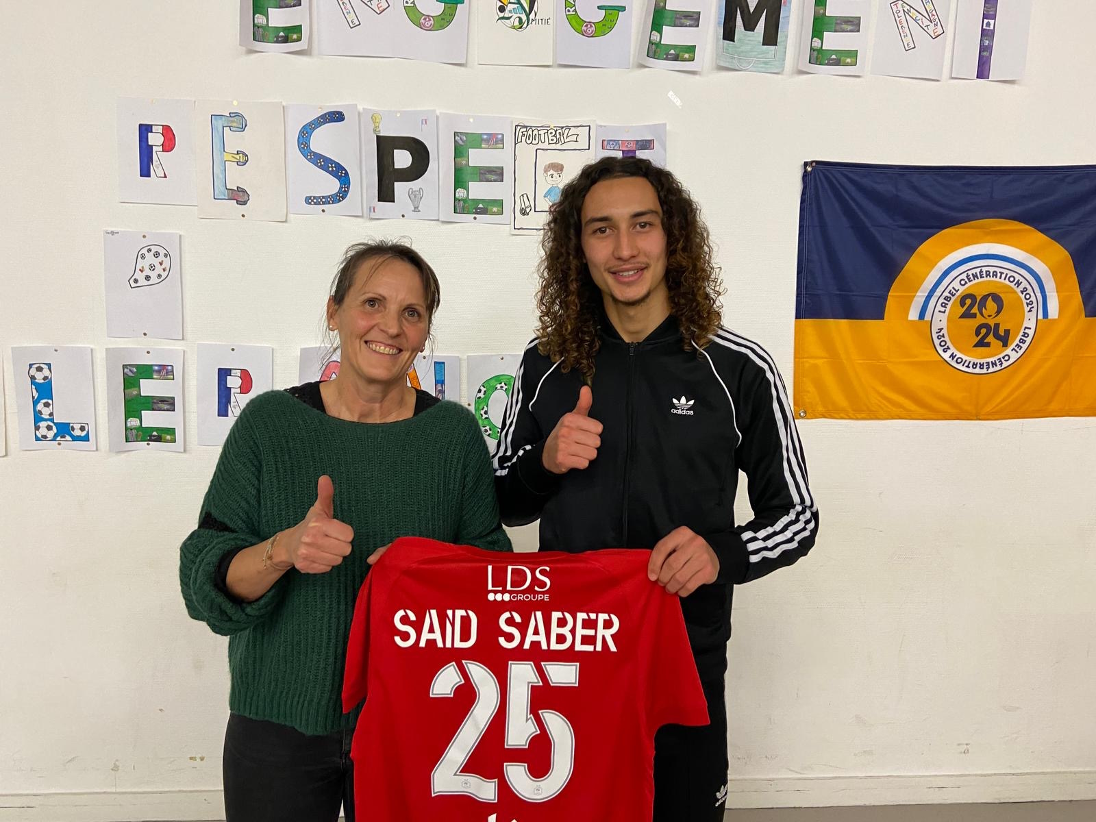 Saïd Saber parrain d’une section sportive à Besançon